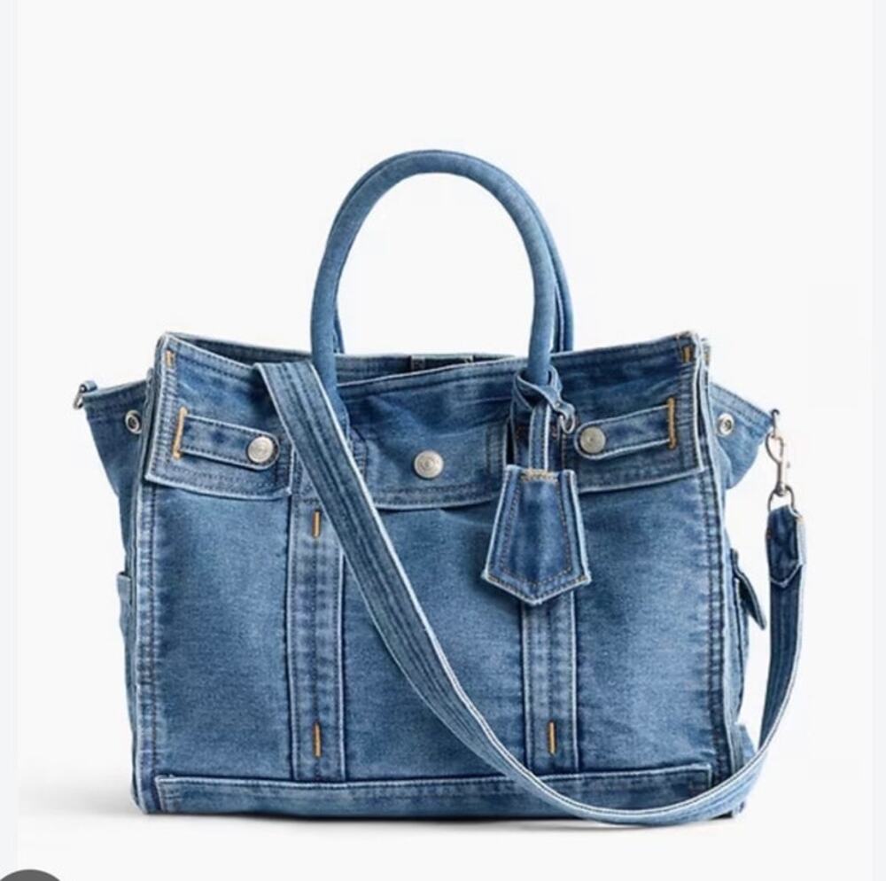 GAP MINI "Girkin" Viral Five Pocket Denim Tote Light Wash 10"x8.5"x5" NWT